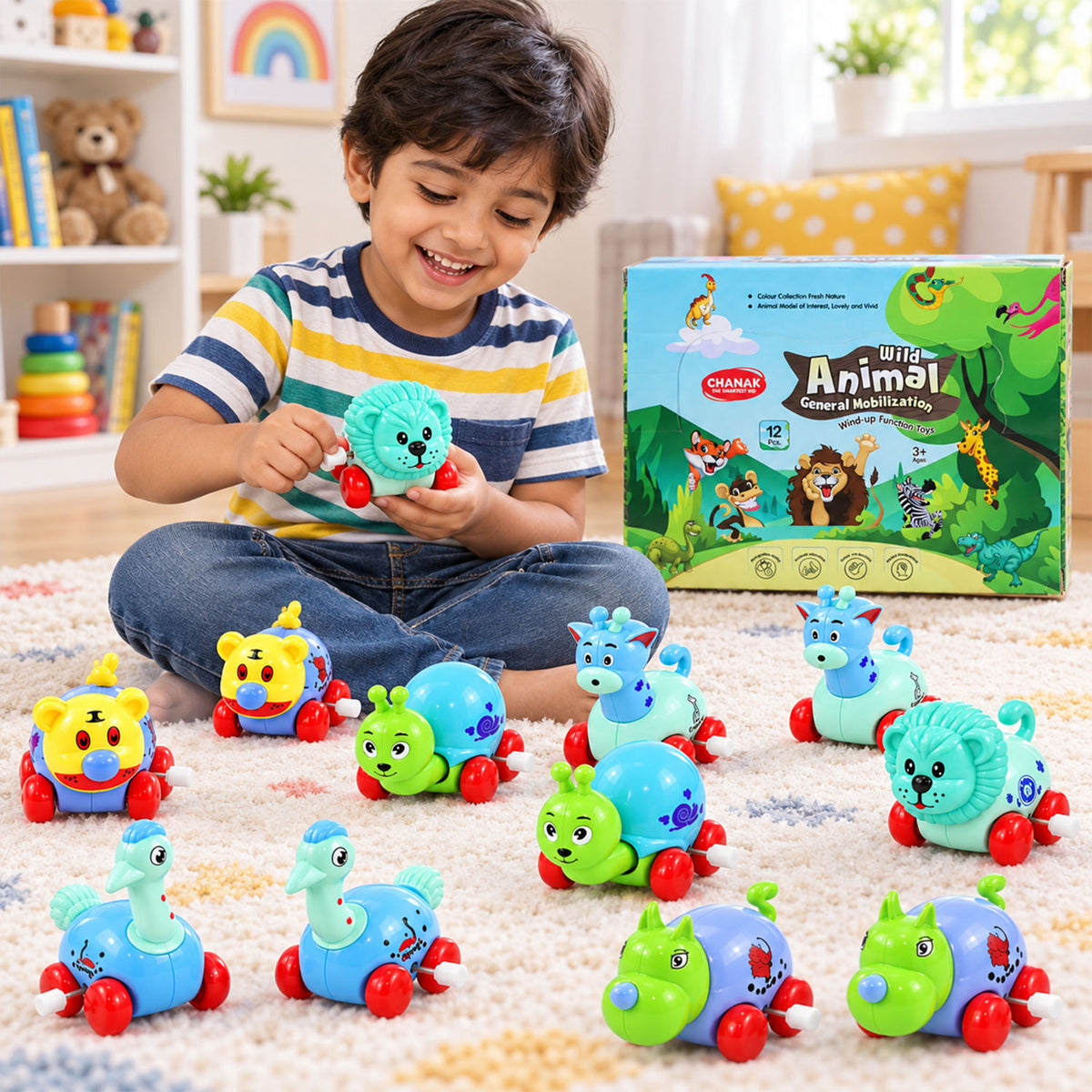Wind up animal toy set 01