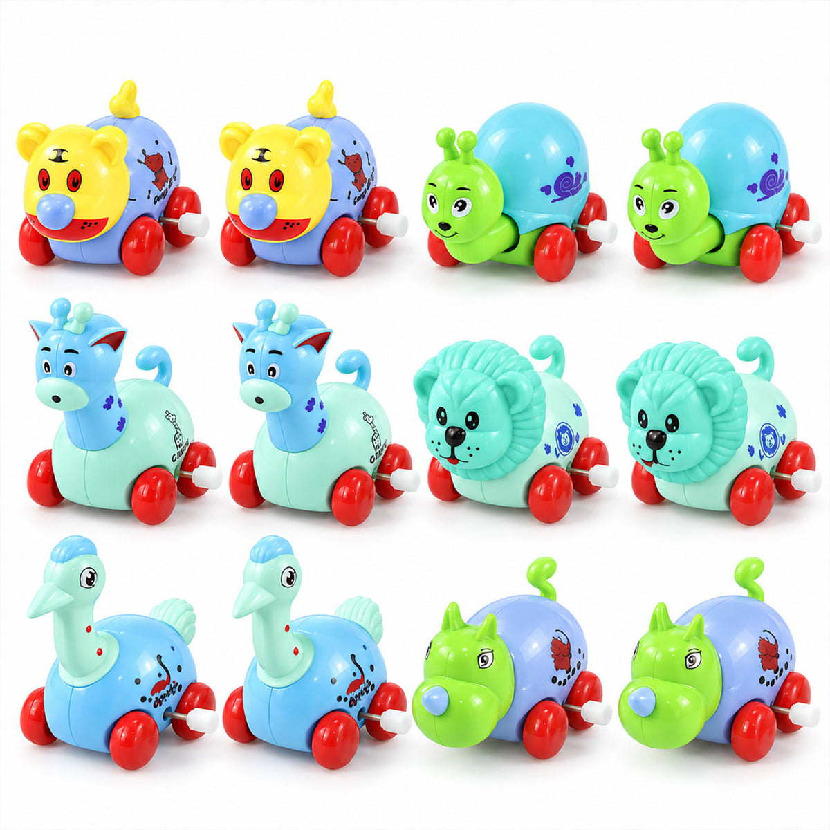 Wind up animal toy set 04