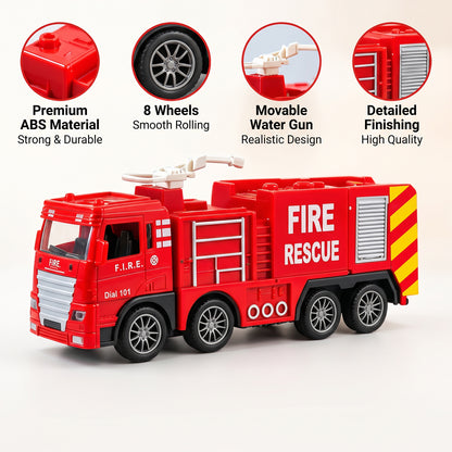 Pullback fire rescue truck toy 03