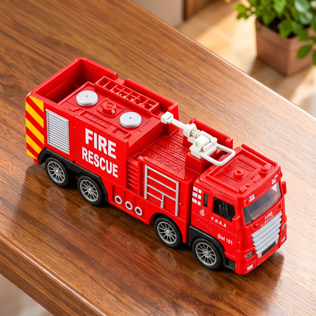 Pullback fire rescue truck toy 08