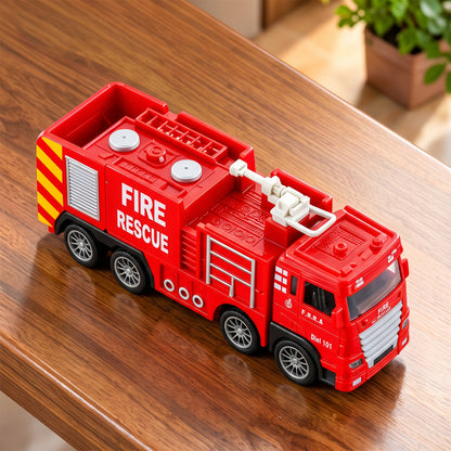 Pullback fire rescue truck toy 08