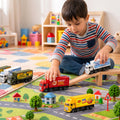 Pullback Container Truck Toy for Kids Indoor Vehicle Play (1 Pc, Mix Design)
