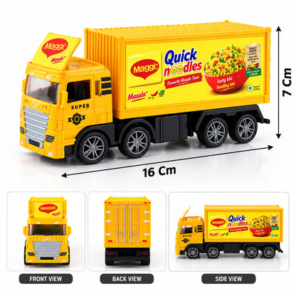 Pullback container truck toy approximate dimensions