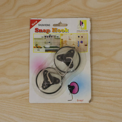Suction cup snap wall hooks - actual card packing