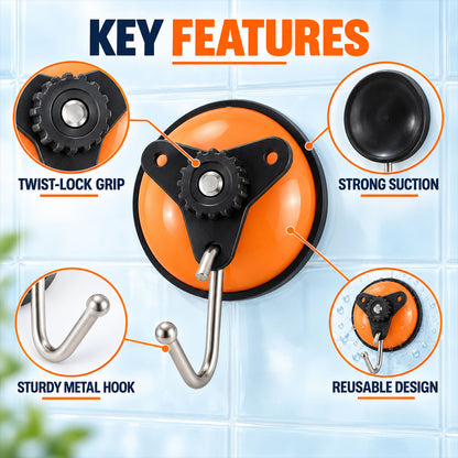 Suction cup snap wall hooks - product details 02