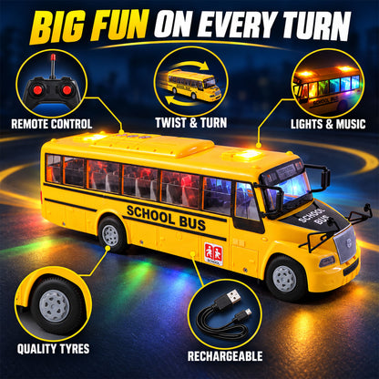 Remote control school bus toy - product view 3