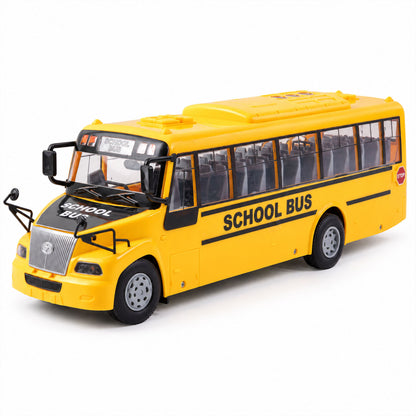 Remote control school bus toy - white background