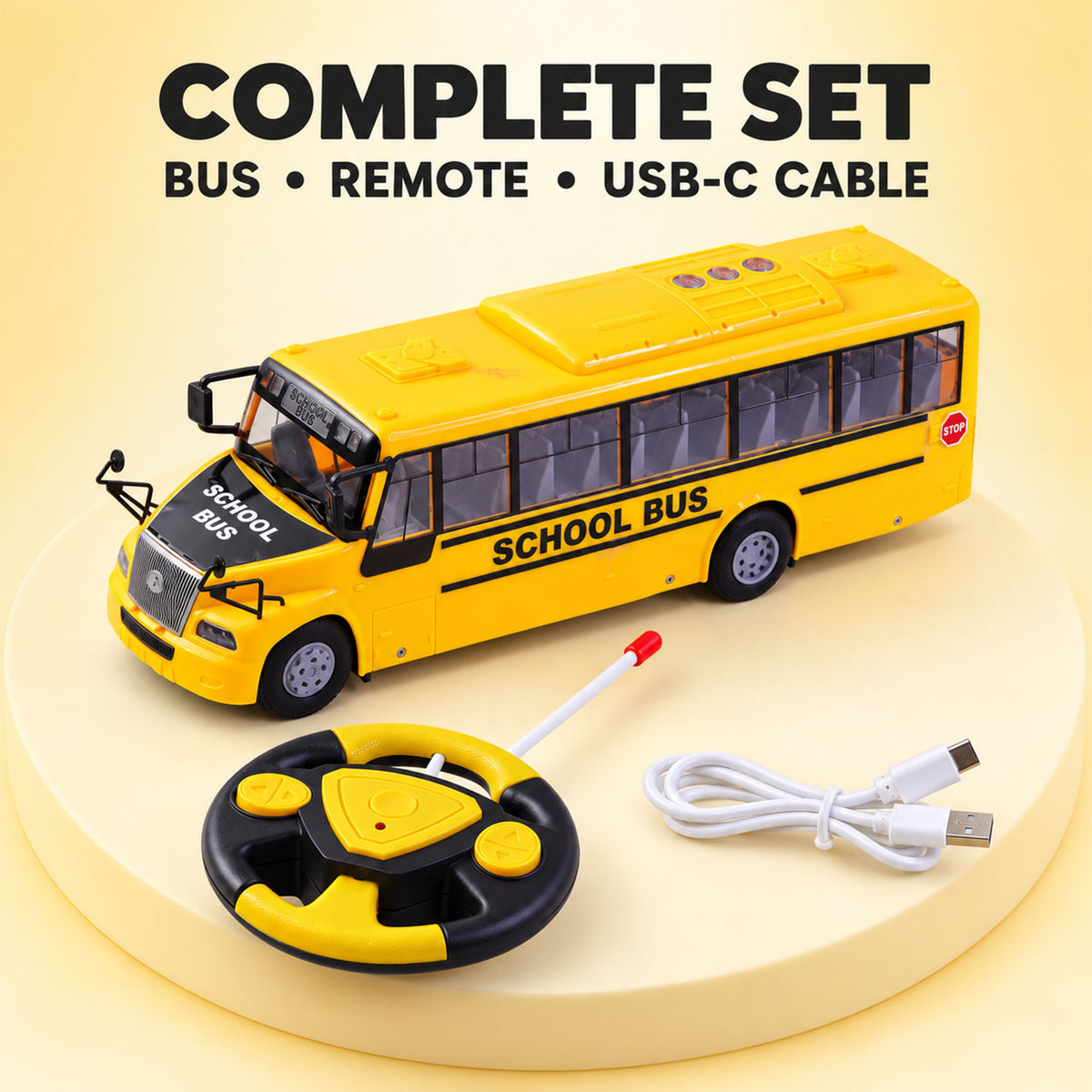 Remote control school bus toy - product view 9