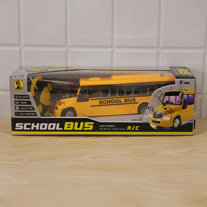 Remote control school bus toy - actual product packaging