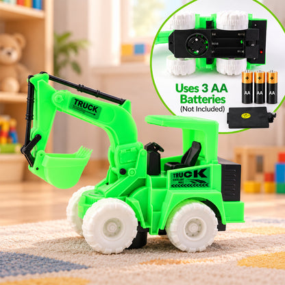 Musical excavator truck toy with RGB lights - product view 8