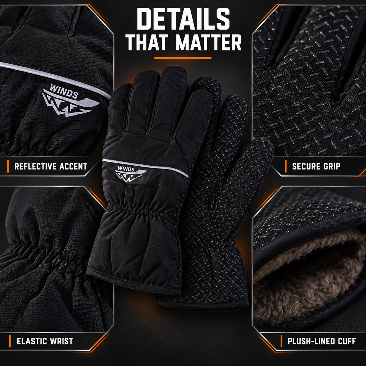 Warm riding gloves cold weather