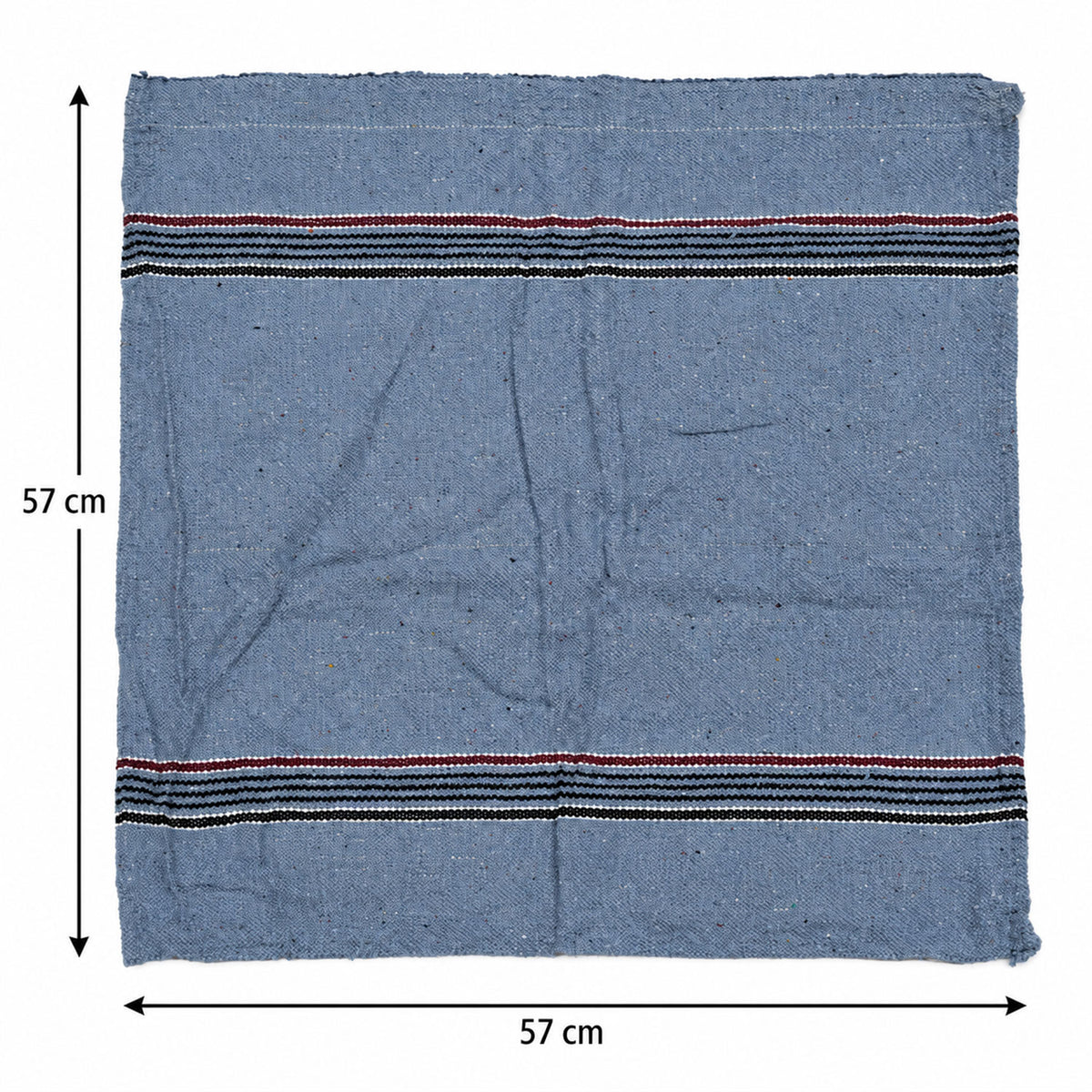 Striped woven floor cleaning cloths 57x57 Cm dimensions