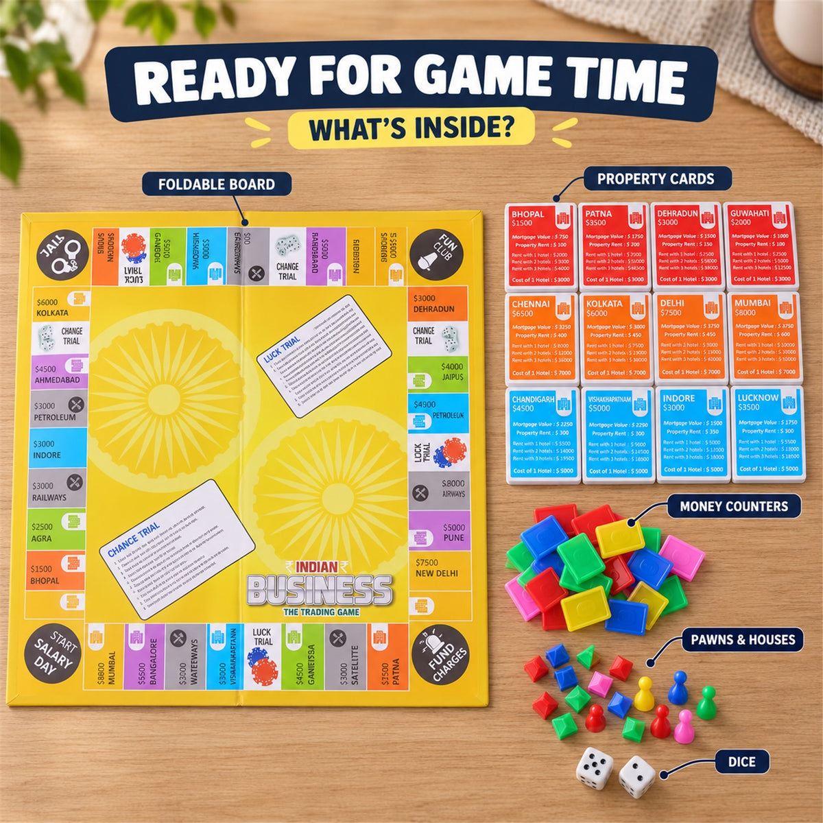 Indian business trading board game 07