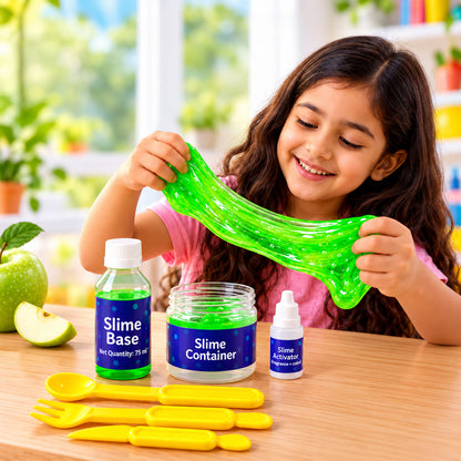 Green apple DIY slime activity kit view 00