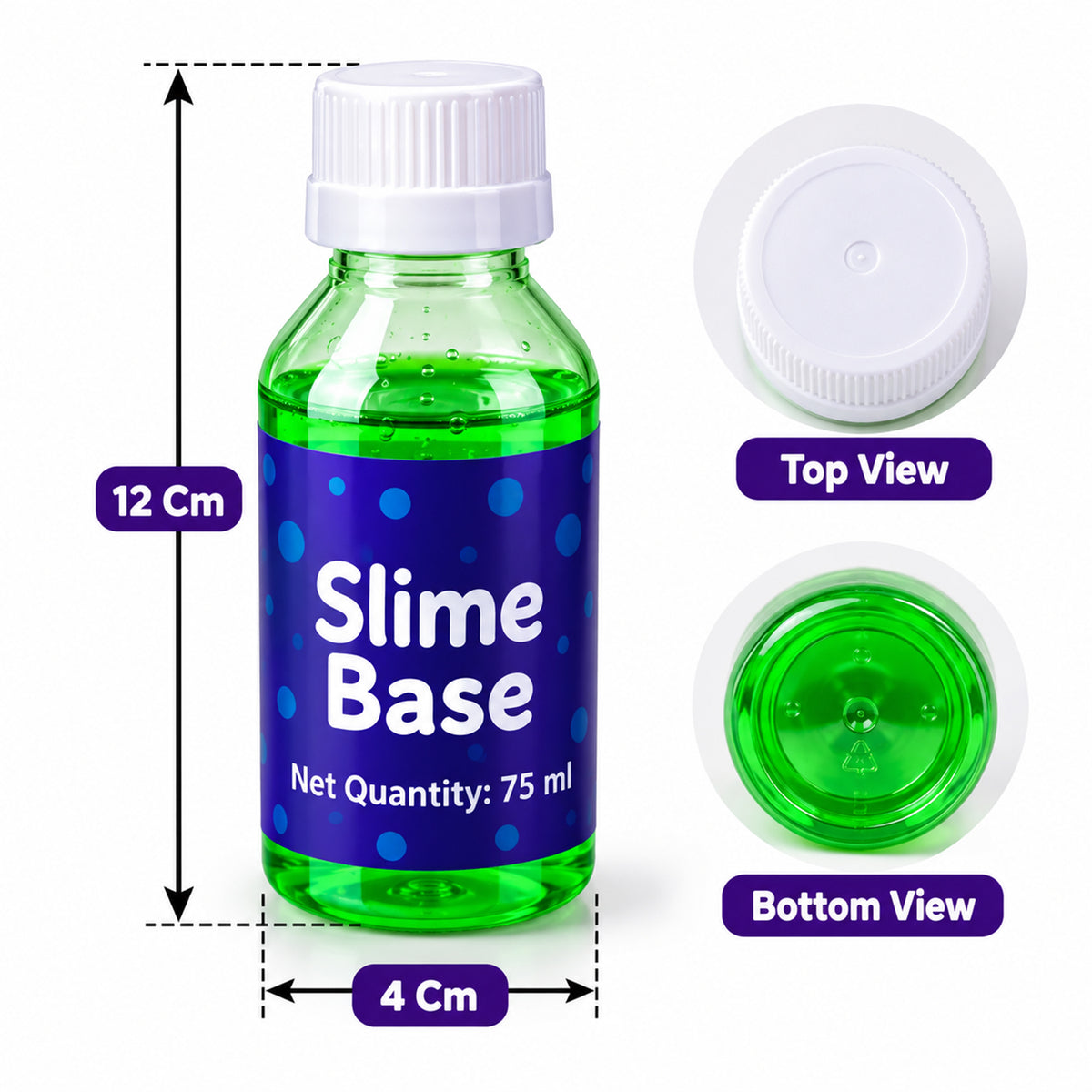 Green apple DIY slime activity kit slime base bottle dimensions