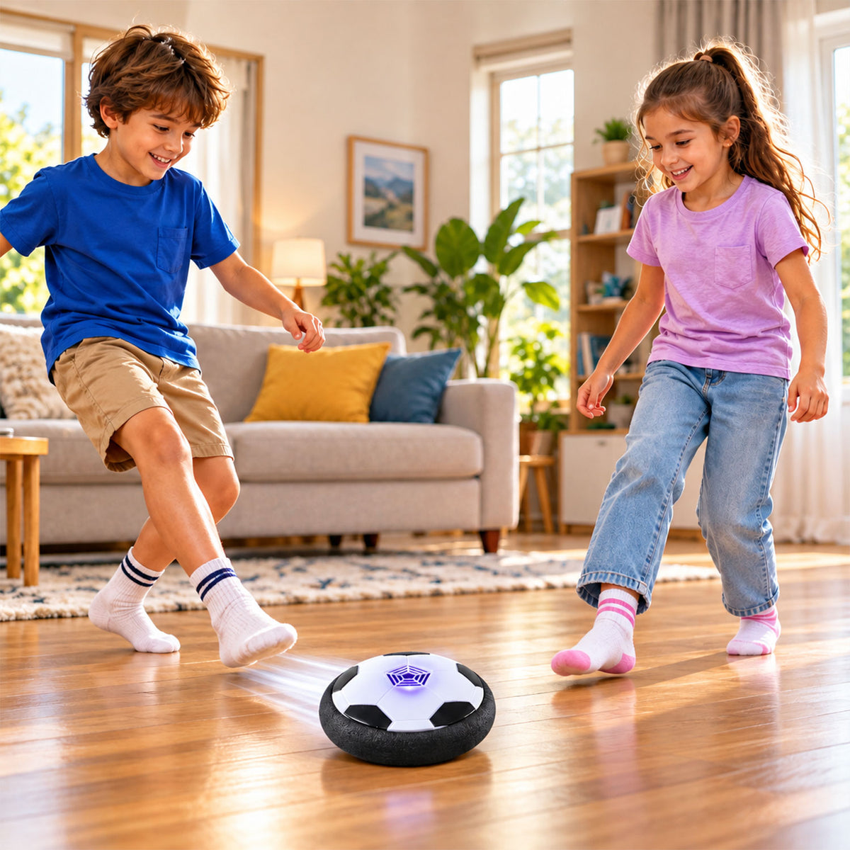 3 AA battery operated hover soccer ball - view 01