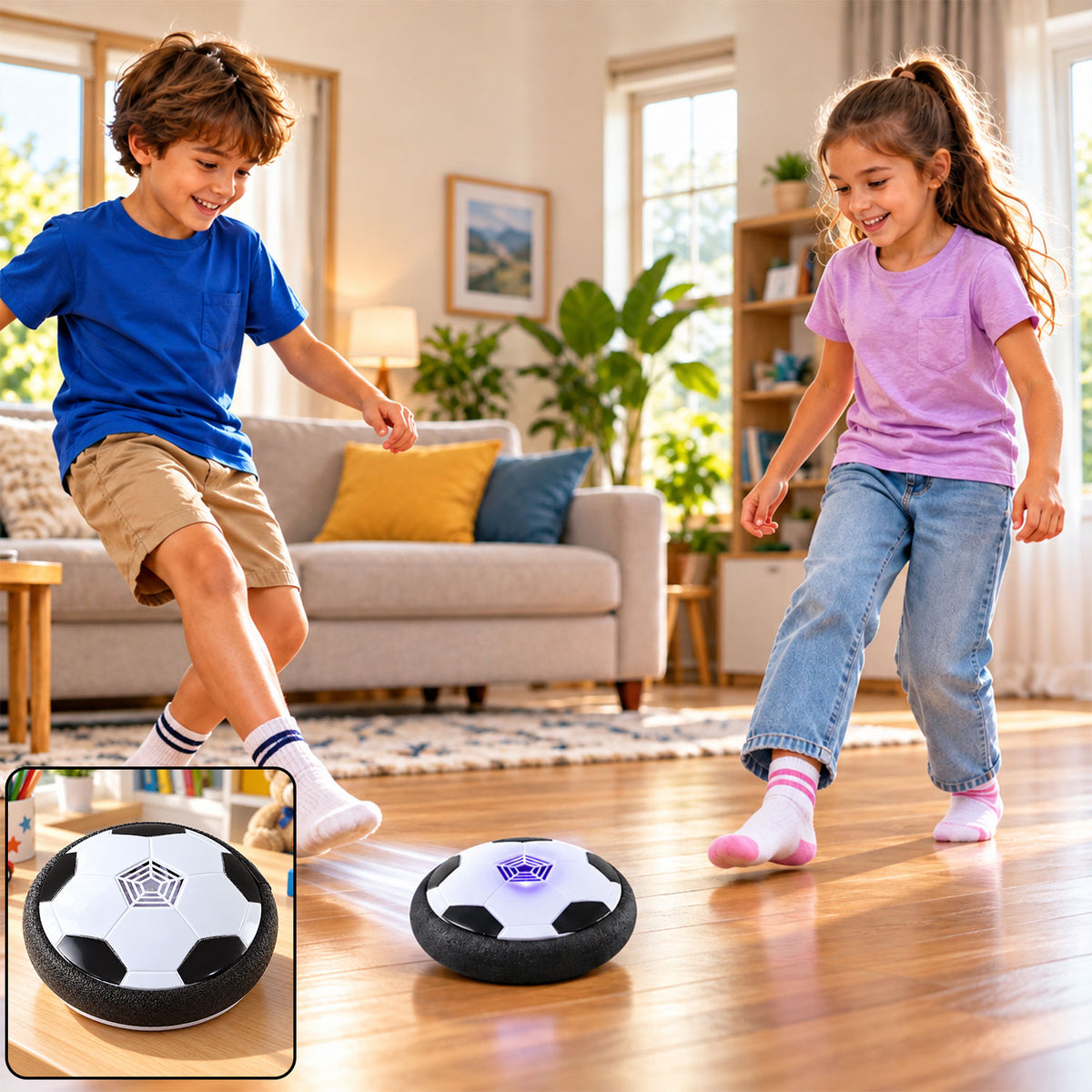 3 AA battery operated hover soccer ball - view 02