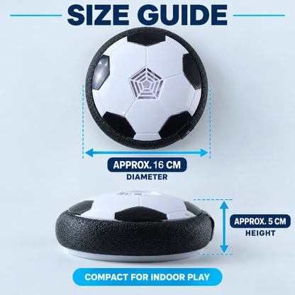 3 AA battery operated hover soccer ball - dimensions