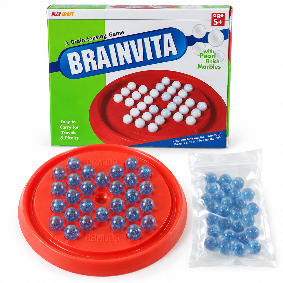 Marble solitaire board game - view 07