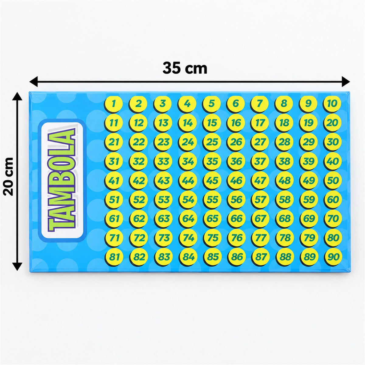 Tambola housie number board game board dimensions