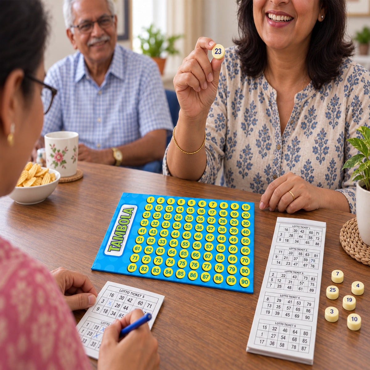 Tambola housie number board game view 07