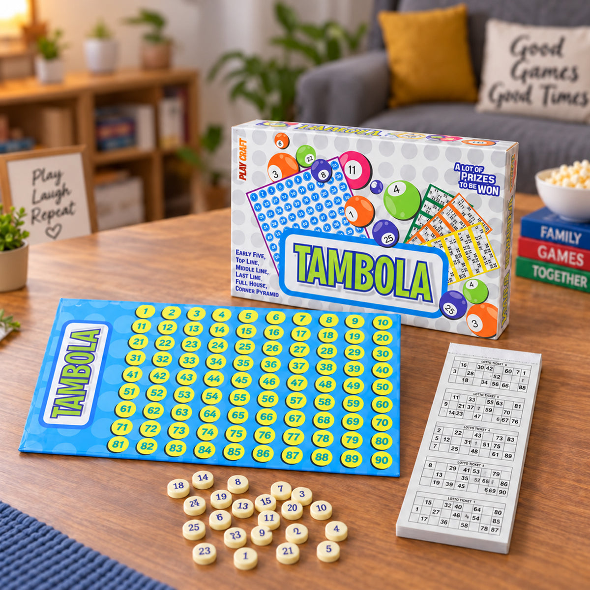 Tambola housie number board game view 09