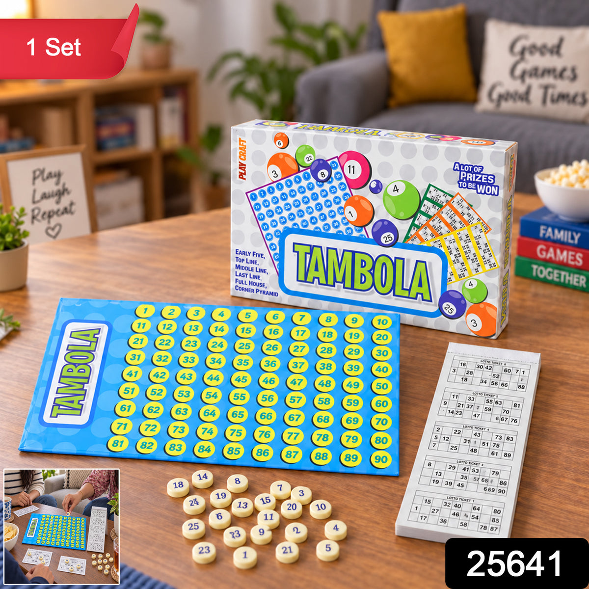 Tambola housie number board game 1 Set label