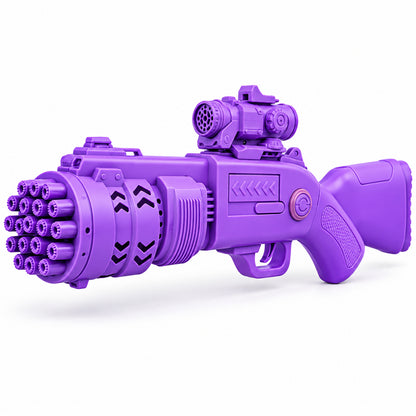 Bubble blaster toy gun with liquid and tray - view 04