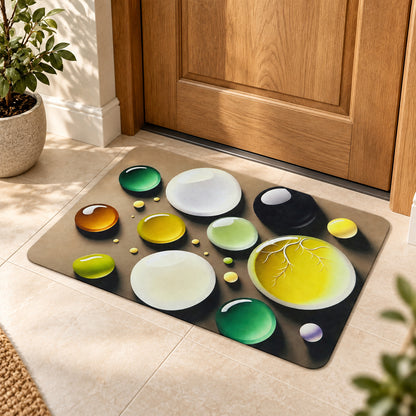 Bubble print decorative floor mat view 04