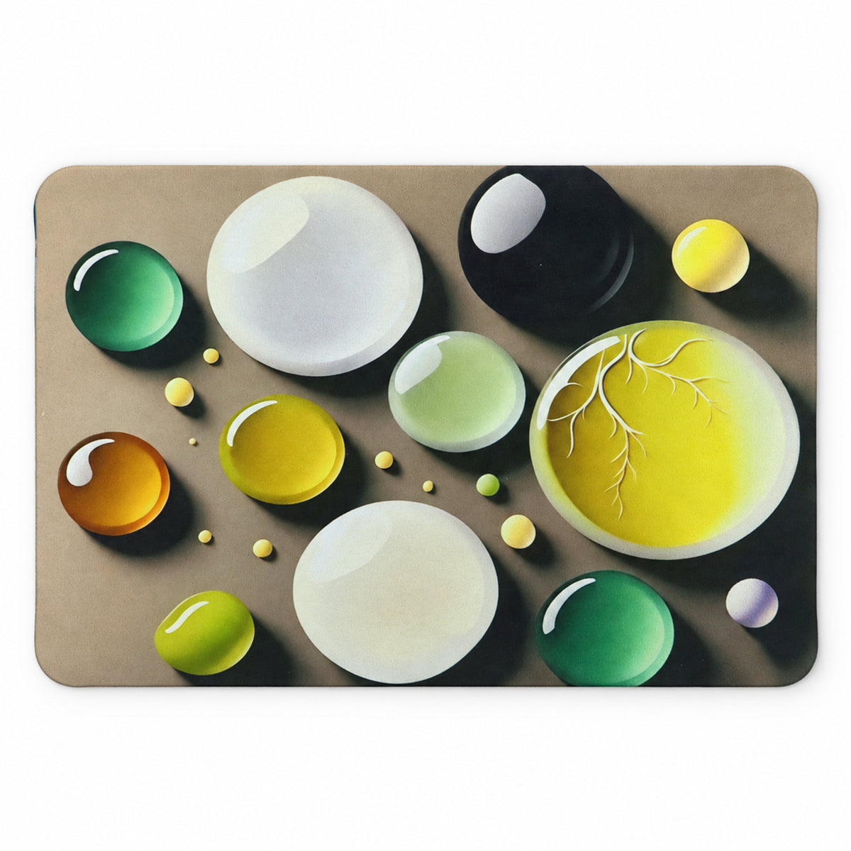 Bubble print decorative floor mat view 05