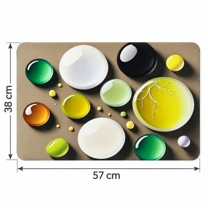 Bubble print decorative floor mat dimensions