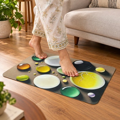 Bubble print decorative floor mat view 08