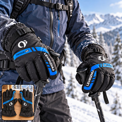 Winter full-finger gloves with adjustable wrist buckle, product view 8