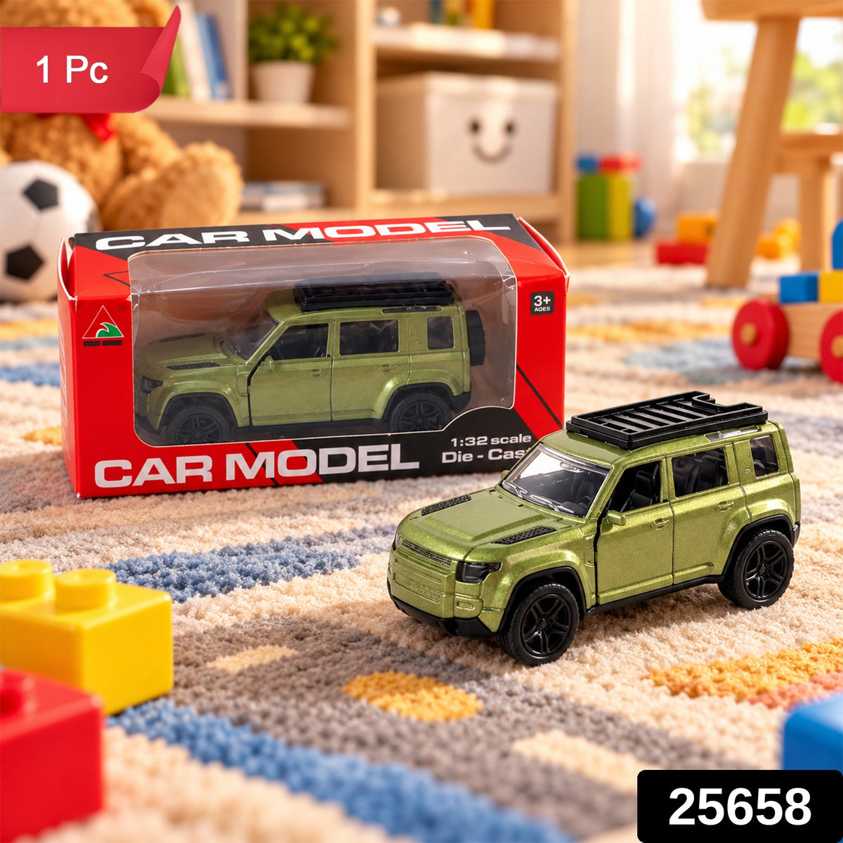 Die cast pullback SUV toy car 1 Pc label