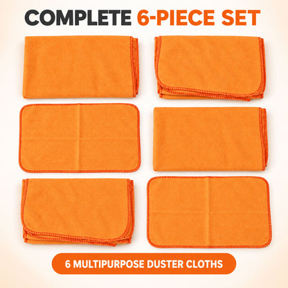 Orange cotton duster cleaning cloths 05