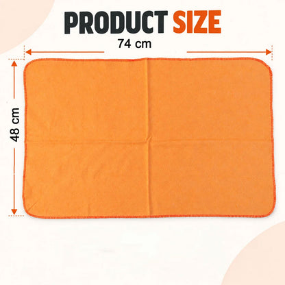 Orange cotton duster cleaning cloths 74x48 Cm dimensions