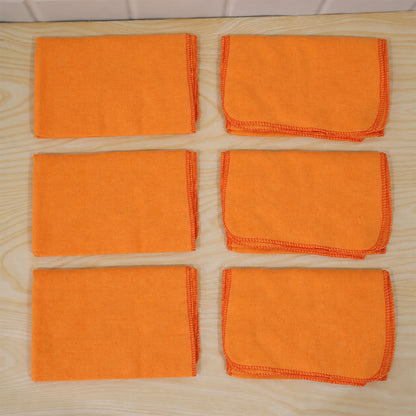 Orange cotton duster cleaning cloths 07