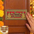 Golden Happy Diwali Stickers for Festive Door and Pooja Decor (5 Pc Set)