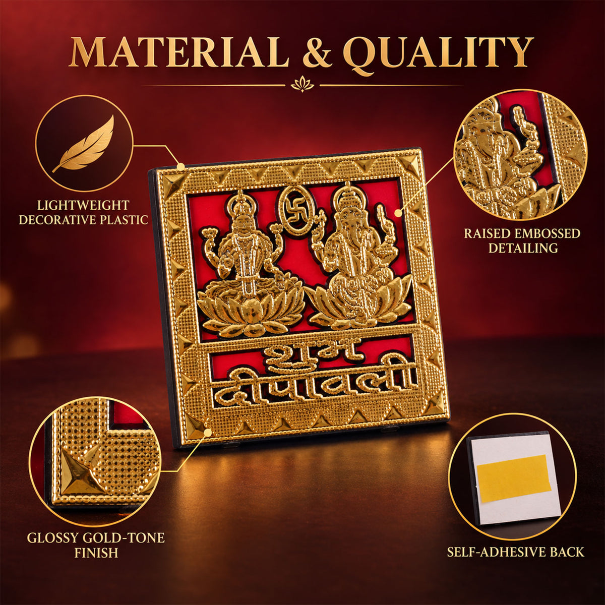 Square Shubh Deepavali embossed golden stickers 04.jpg