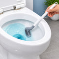Golf Silicone Toilet Brush with Long Handle & Wall Hook for Cleaning (1 Pc)