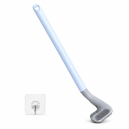 Golf shaped silicone toilet cleaning brush with wall hook 5