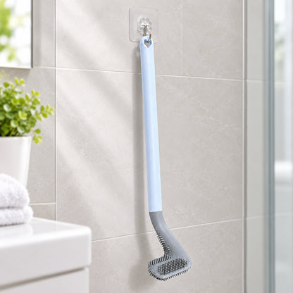 Golf shaped silicone toilet cleaning brush with wall hook 8