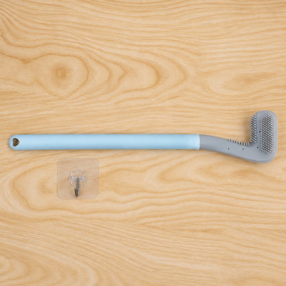 Golf shaped silicone toilet cleaning brush with wall hook 9