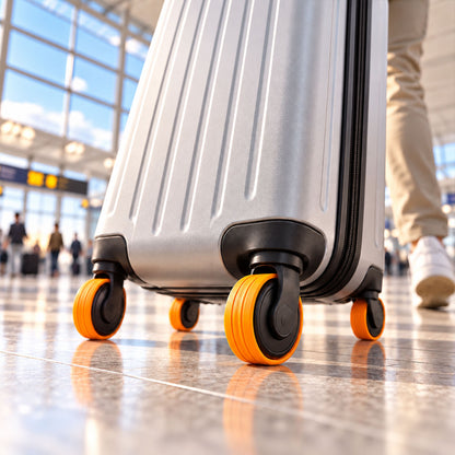 Silicone trolley luggage wheel cover protectors 01