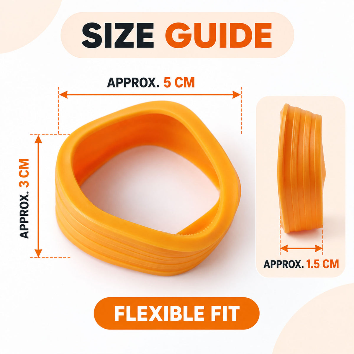 Silicone trolley luggage wheel cover protectors approximate dimensions