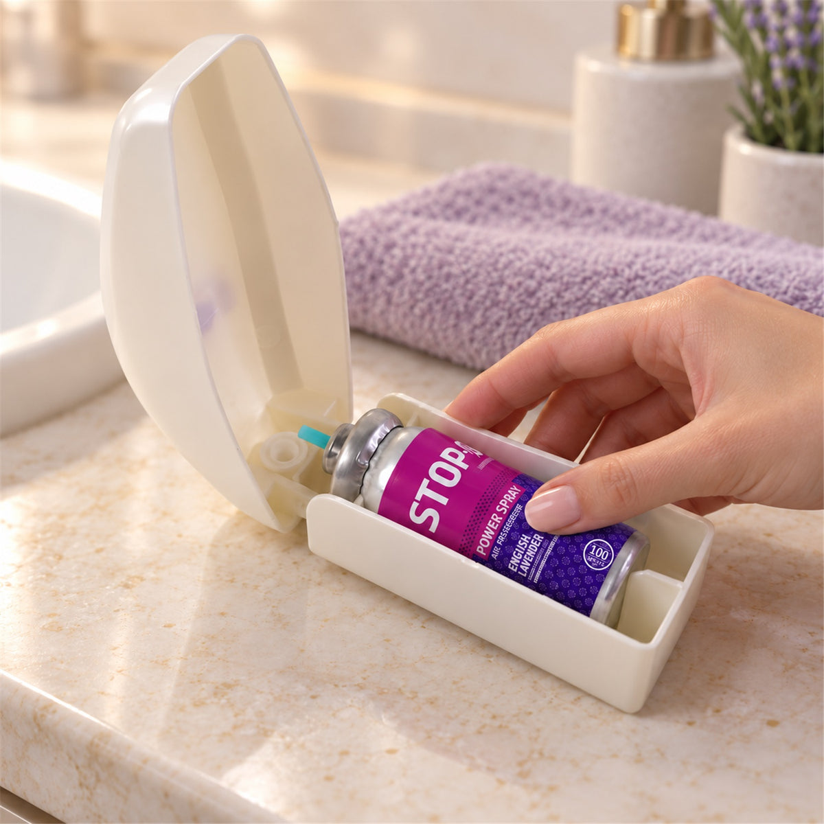 Lavender Air Freshener Spray and Dispenser
