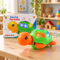 Dancing Tortoise Musical Toy with Colourful Shell Lights for Kids (1 Pc)