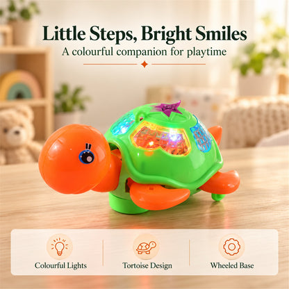 Dancing tortoise musical toy with colourful shell lights 7