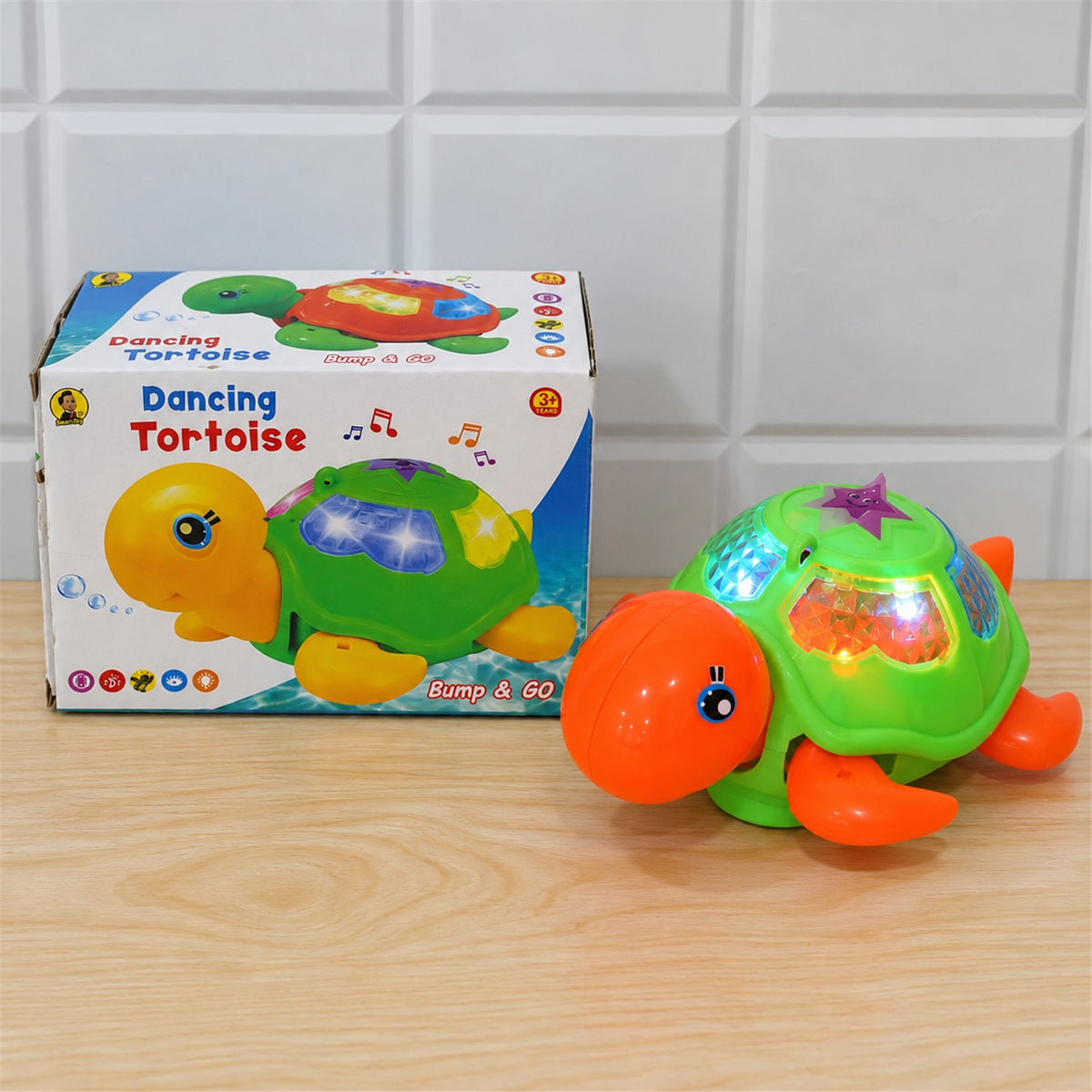 Dancing tortoise musical toy with colourful shell lights 9