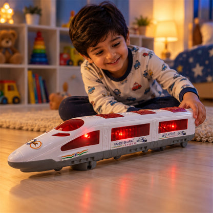Bullet train toy with illuminated windows 07